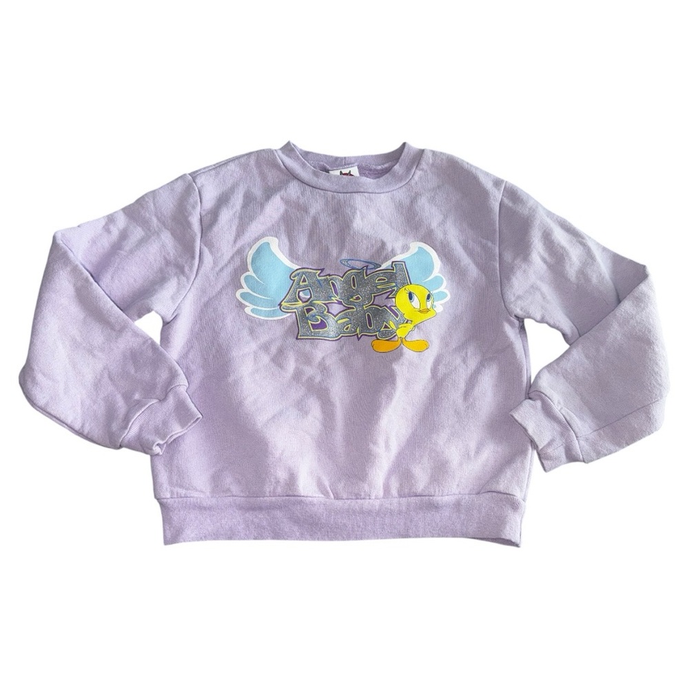 Vintage Looney Tunes Tweety Bird Angel Baby Girls Sweatshirt